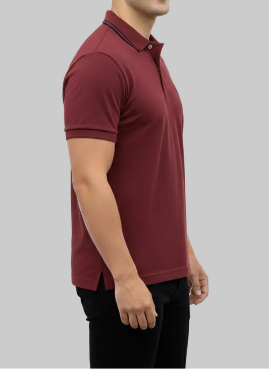 2xl/3xl Maroon Polo T-Shirt