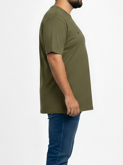 Big Size Green Round Neck T shirts