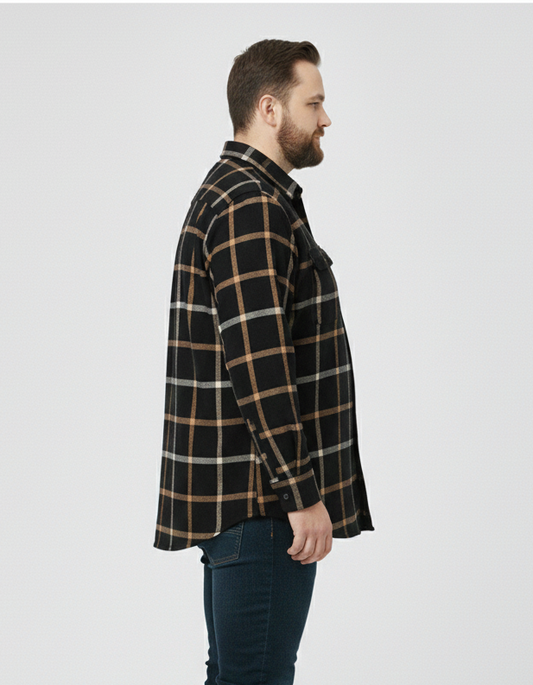 2xl Black White Boxes Check shirts