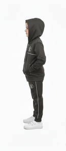Kids Zip-Up Dark Grey Tracksuit