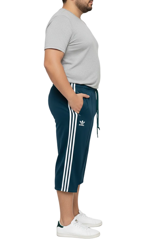 Sea Blue Stylish Loose Fit 3 Quarter