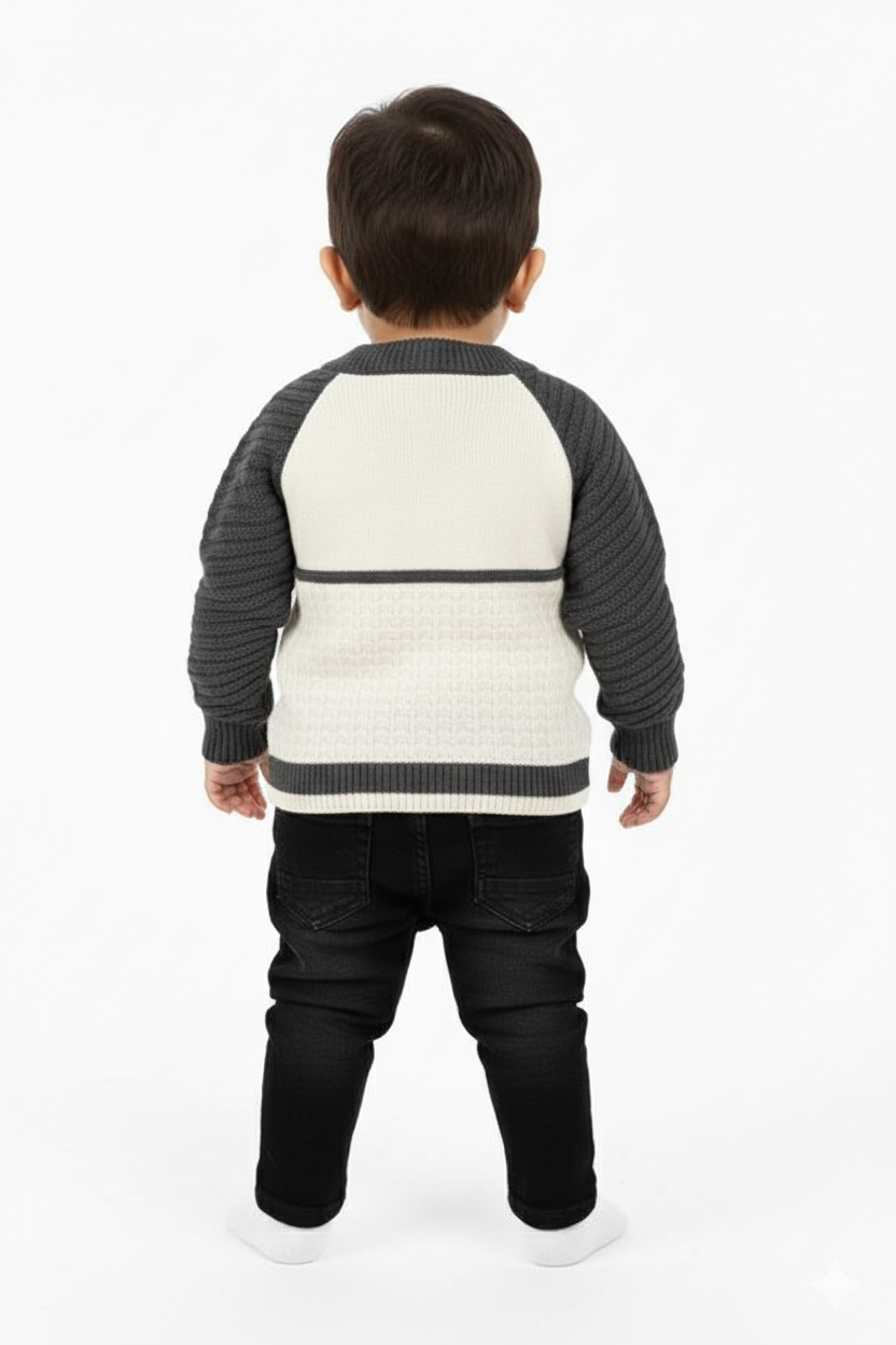 Kids Color block premium sweater