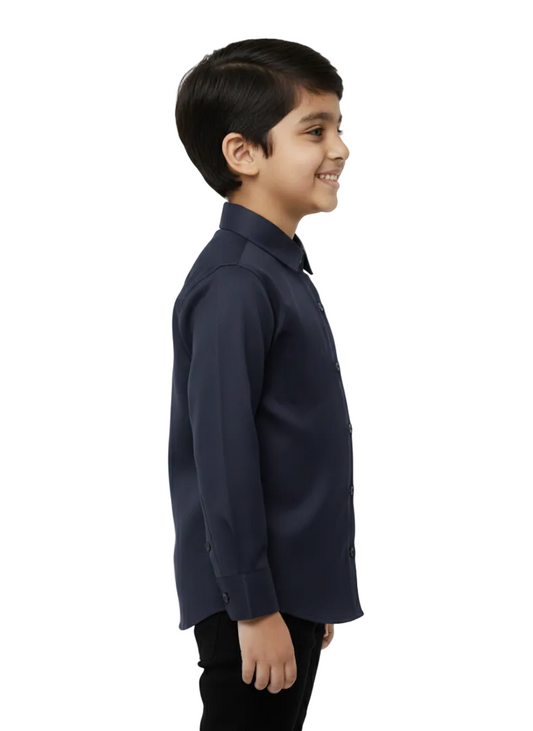 kids premium charcoal grey plan shirt
