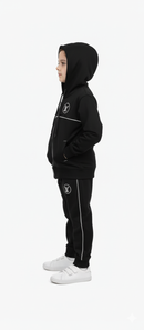 Kids Zip-Up Black Tracksuit