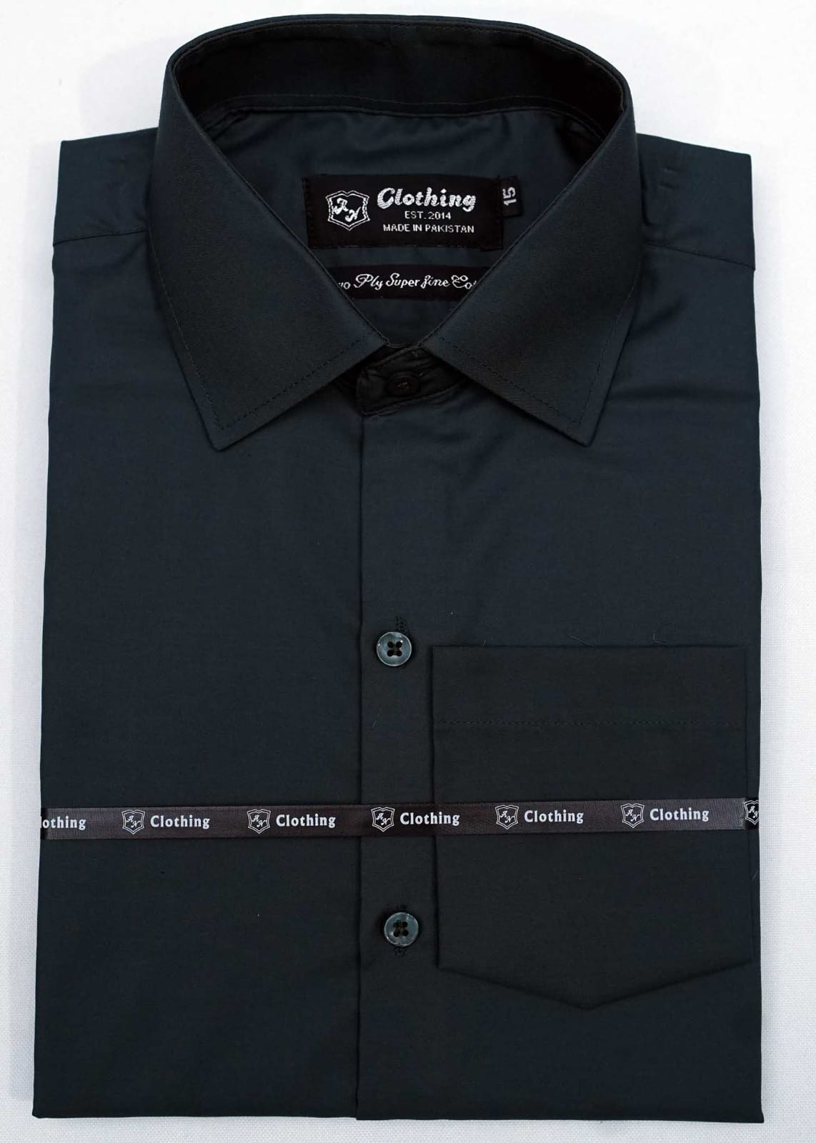 Charcoal Grey Plain Formal Shirts