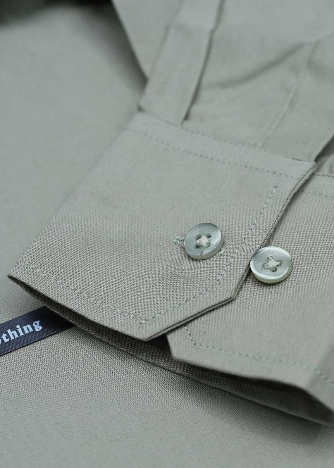 Light Pistachio Plain Formal shirts