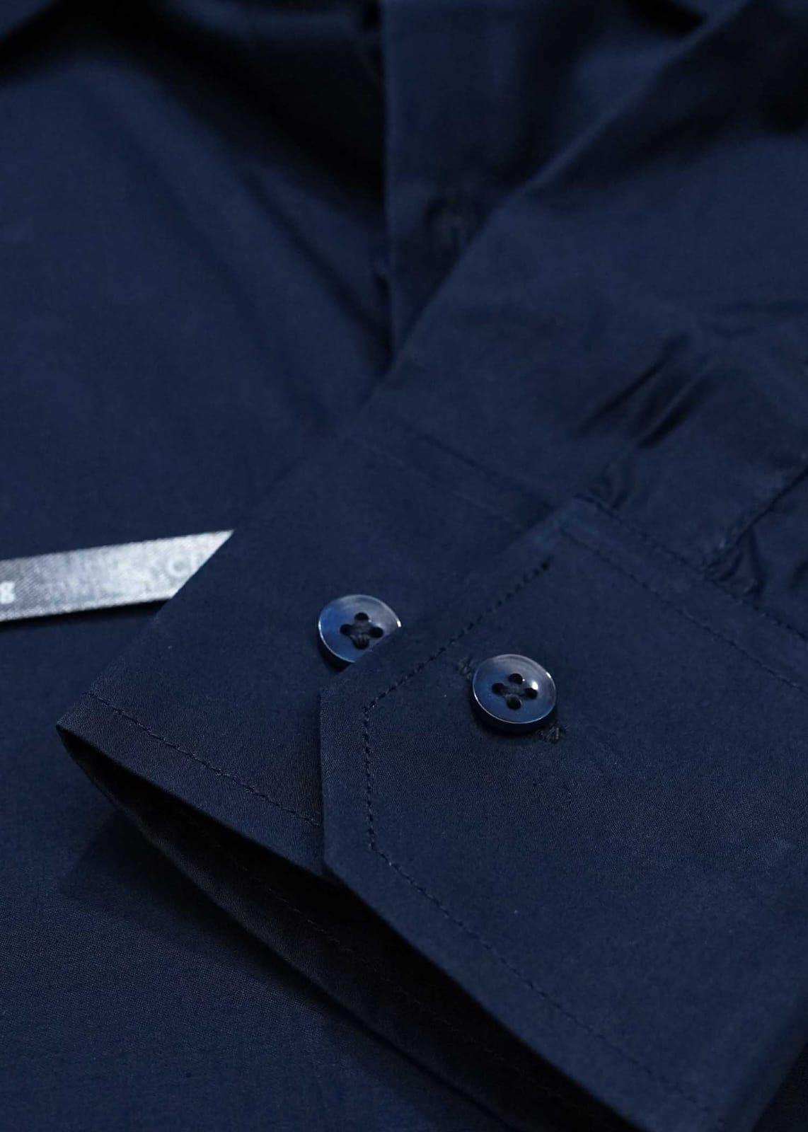 Navy Blue Plain Formal Shirts