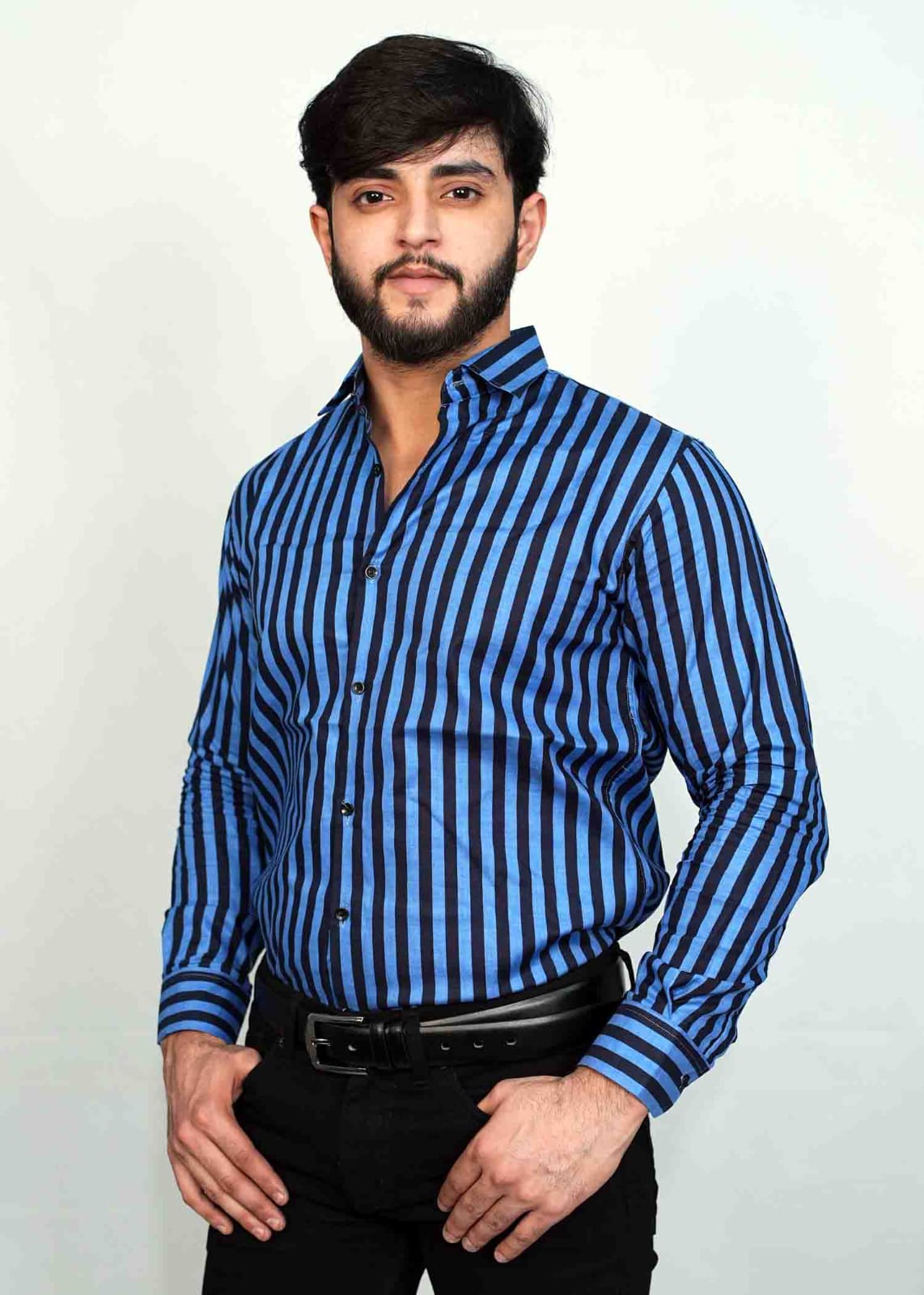 Trendy Stripes Cotton Shirt