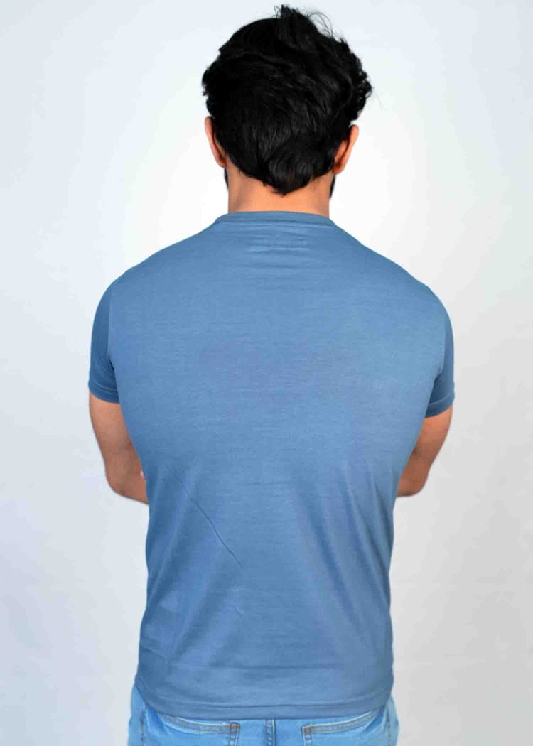 Cool & Stylish Mid Blue T shirt