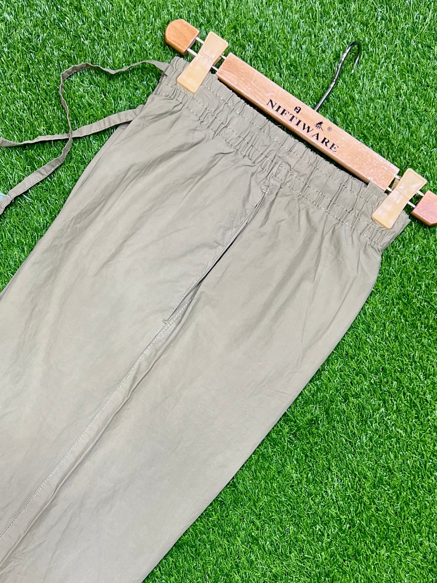 light green cotton 3 quarter