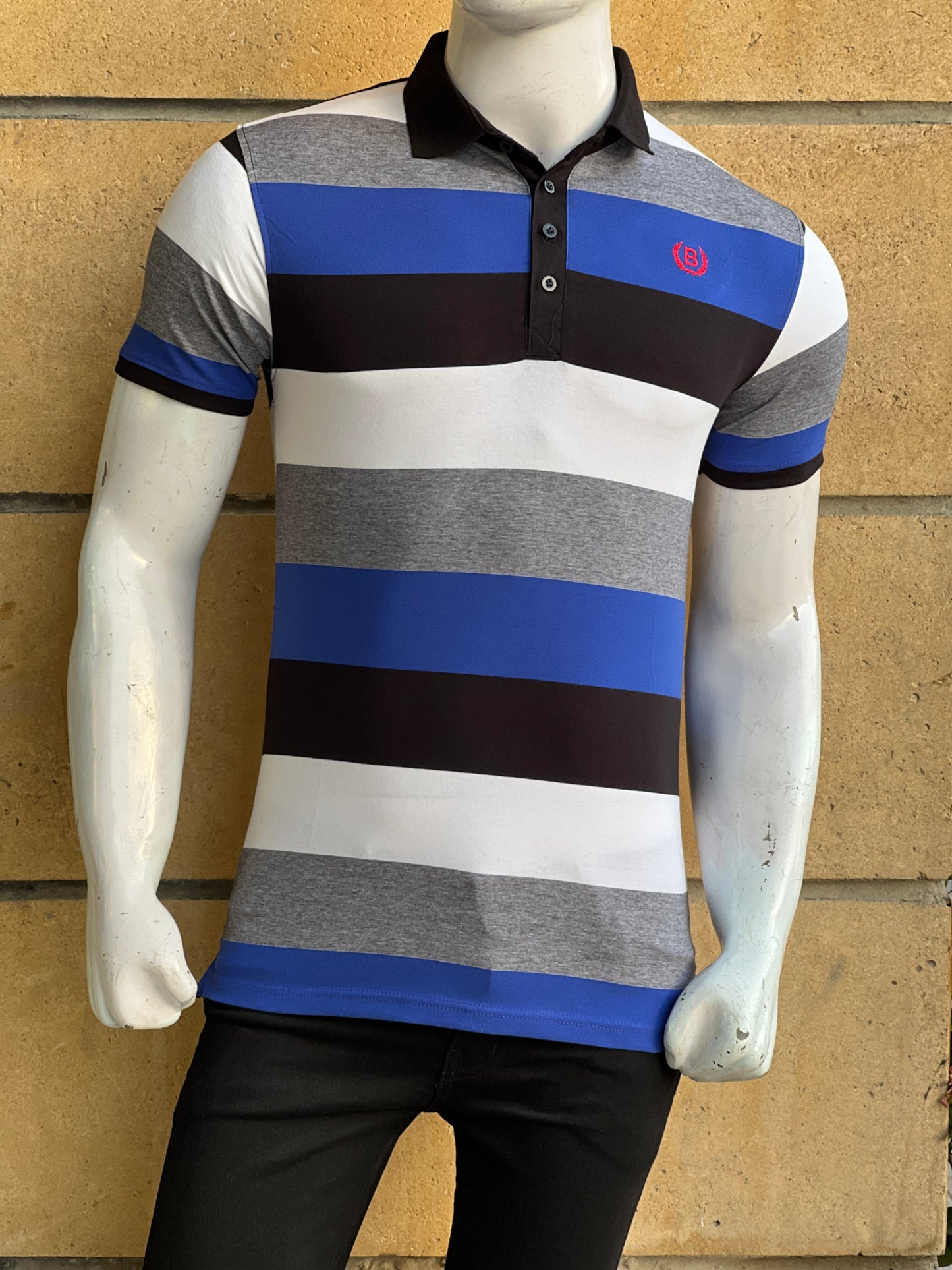 Trendy Stripes Polo T shirt