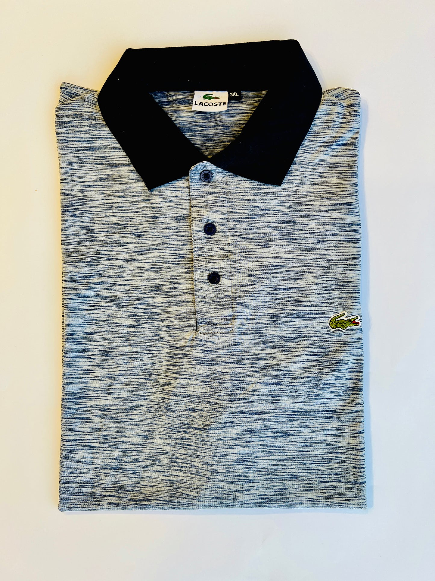 Plus Size Lacoste Gray Polo