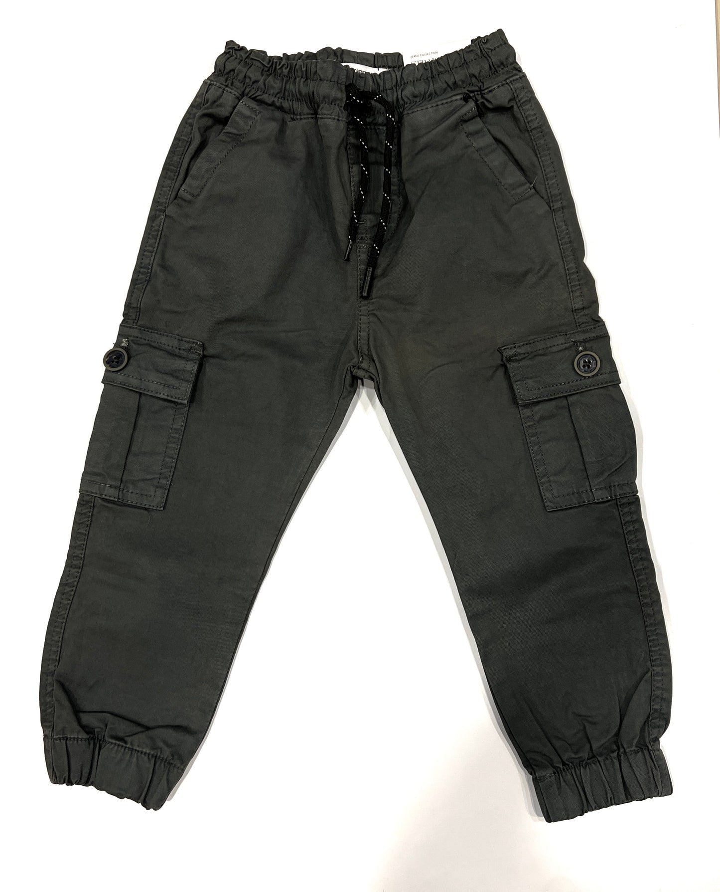 Stylish Gray 6 Pockets Cargo