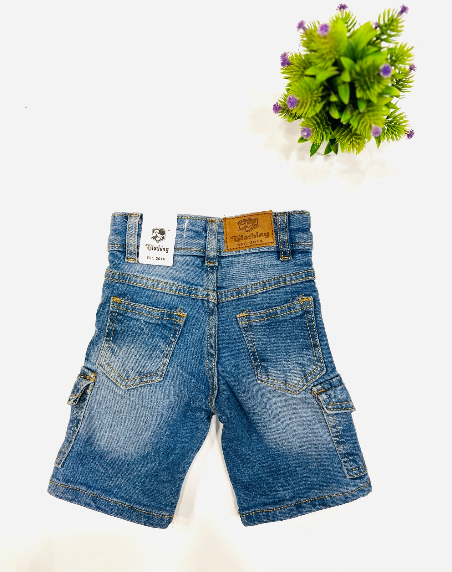 Kids Denim Light Blue Short