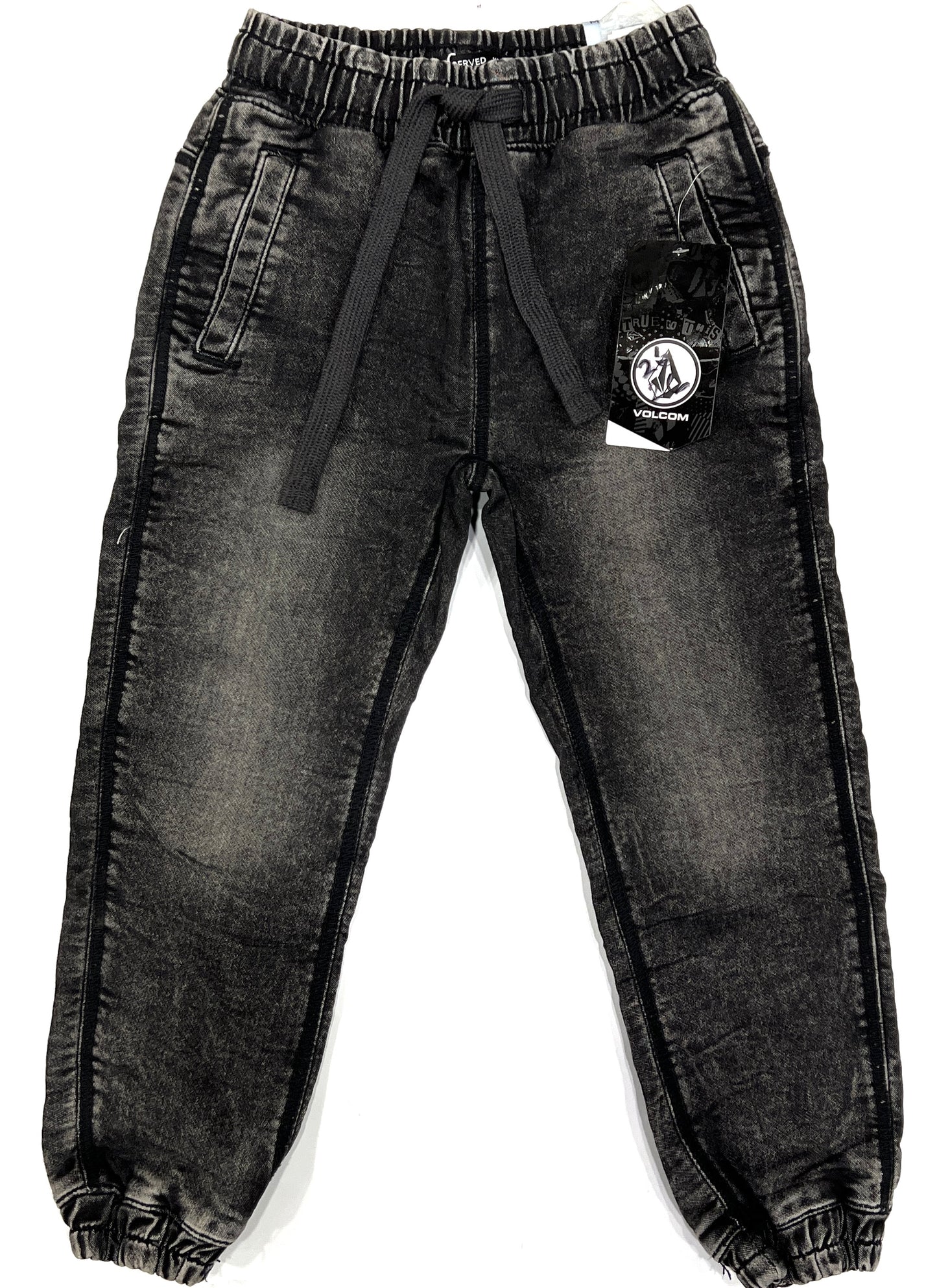 Premium Black Denim Jogger