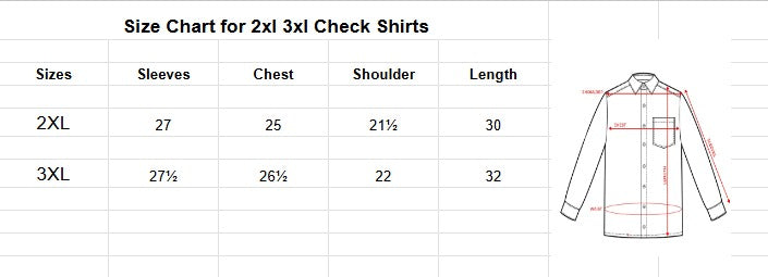 Premium Green Big Size Check shirt
