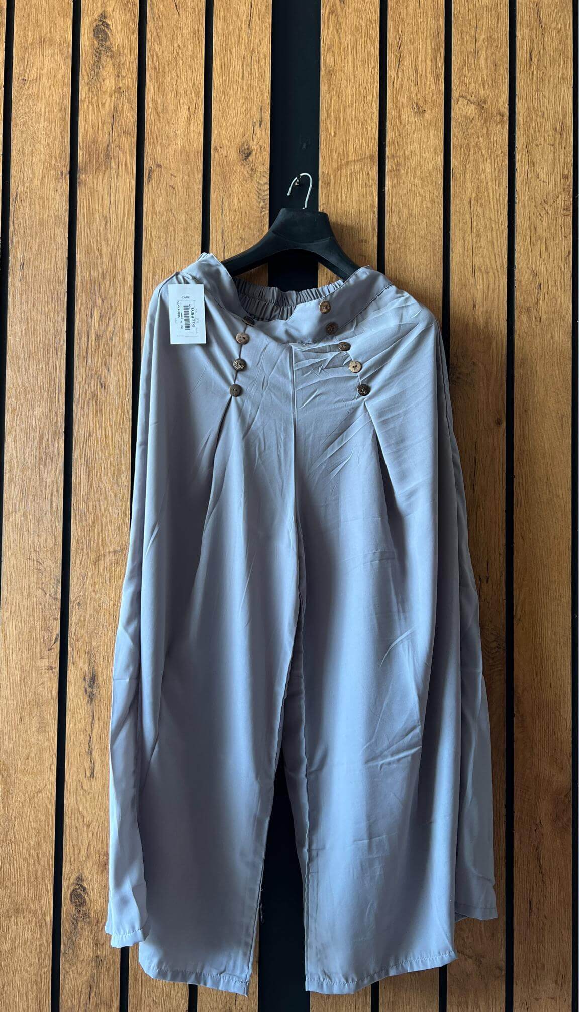 Womens Grey Fancy Button Style skirts