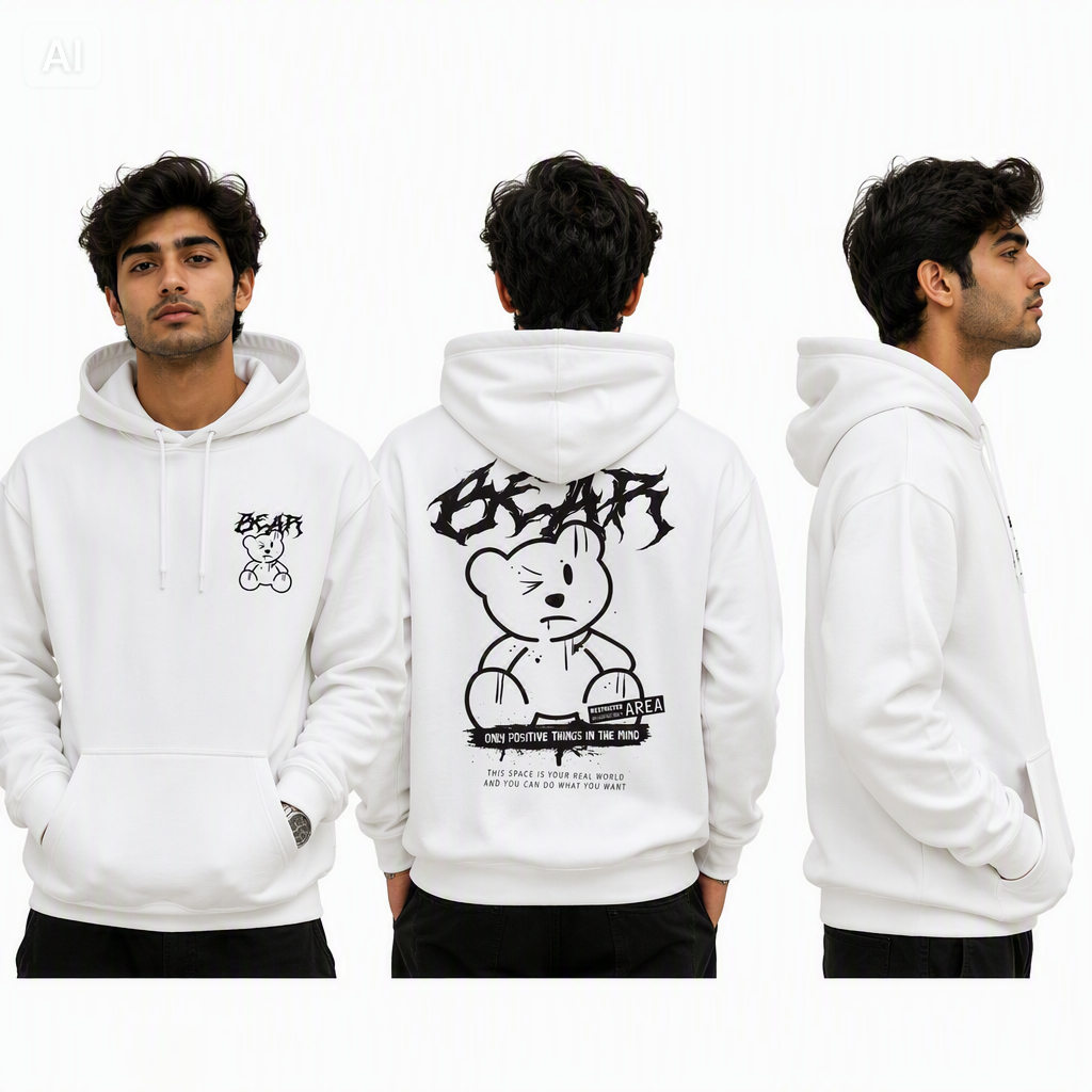 Al Noor Premium Cotton Blend Streetwear Hoodie
