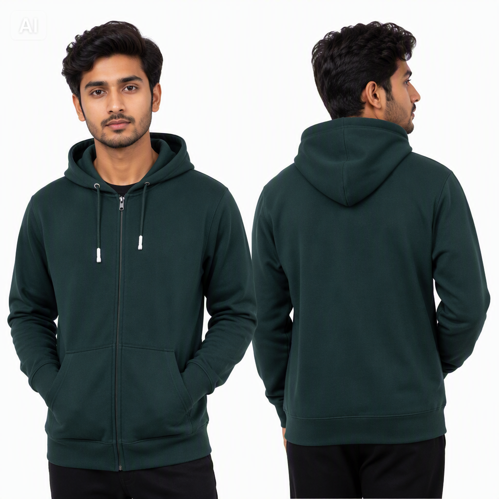 Luxury Soft Hooded Zipper Upper for Men – Al Noor