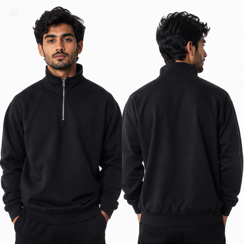 Al Noor Classic Fit Winter Zipper Upper