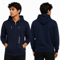 Al Noor Men’s Cozy Hooded Winter Zip-Up Upper