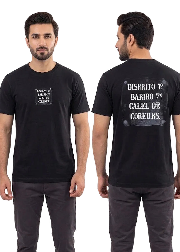 Men’s imported Graphic Front & Back Typography