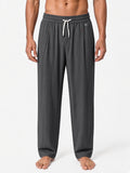 Men's Lightweight Imported Relaxed-Fit Trousers with Drawstring