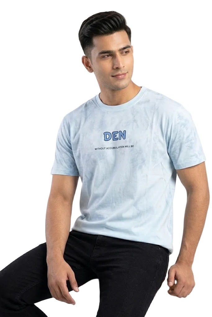 Men's Tie-Dye Graphic Crew Neck l Imported Cotton Tee