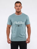Adidas Athletics Club Vintage-Style Tee – Light Blue