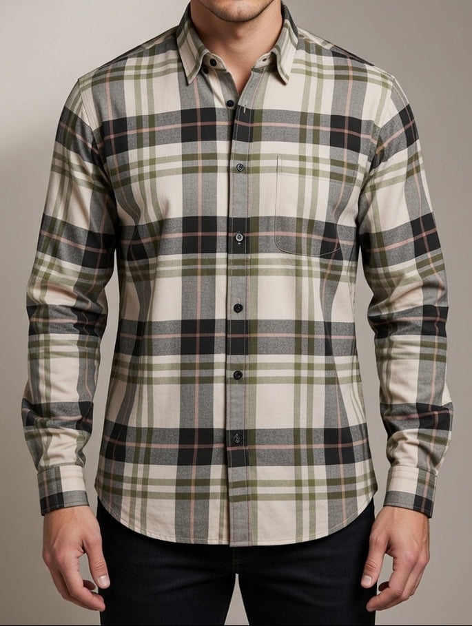 Mens Trendy stylish striped check shirt