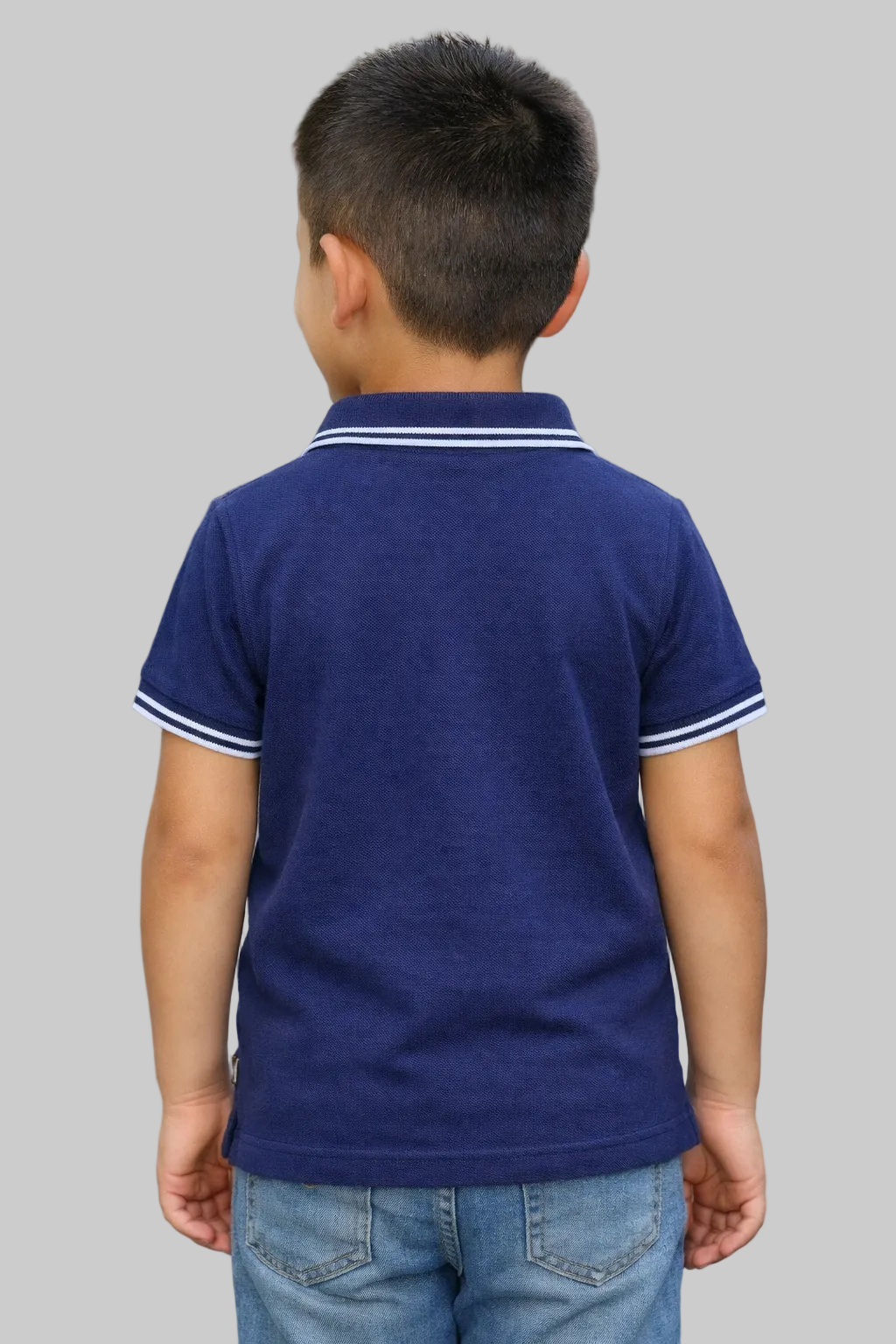 Boys' Signature Johny Collar Polo – Premium Open V-Neck