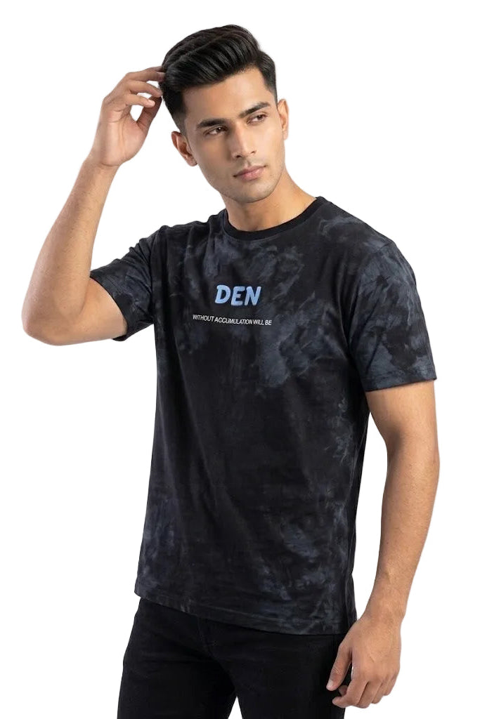 Men's Tie-Dye Graphic Crew Neck l Imported Cotton Tee