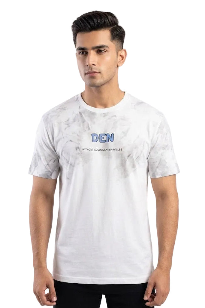 Men's Tie-Dye Graphic Crew Neck l Imported Cotton Tee