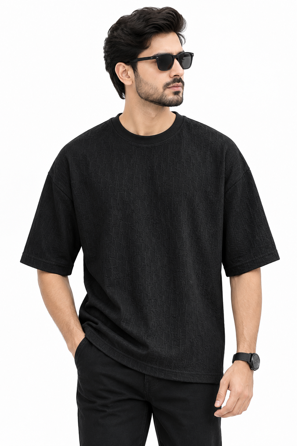 Al Noor Men’s Casual Relaxed Fit Drop Shoulder T-Shirt
