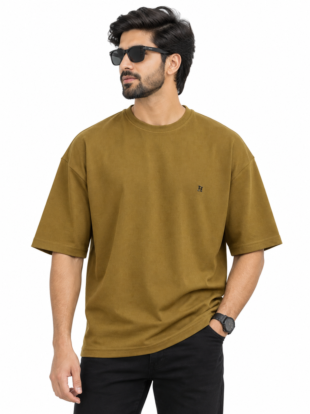 Men’s Classic Drop Shoulder Crew Neck T-Shirt