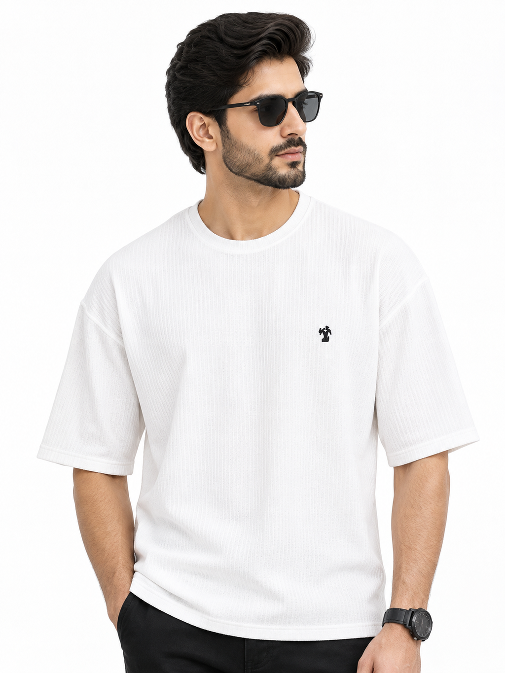 Al Noor Men’s Luxury Imported Drop Shoulder T-Shirt