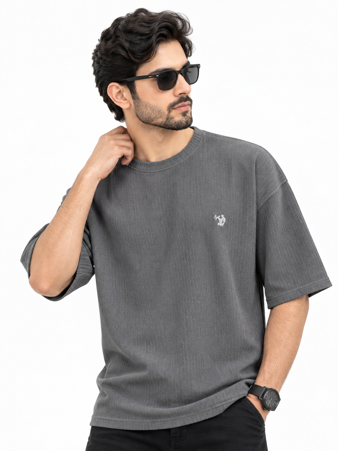 Al Noor Men’s Luxury Imported Drop Shoulder T-Shirt