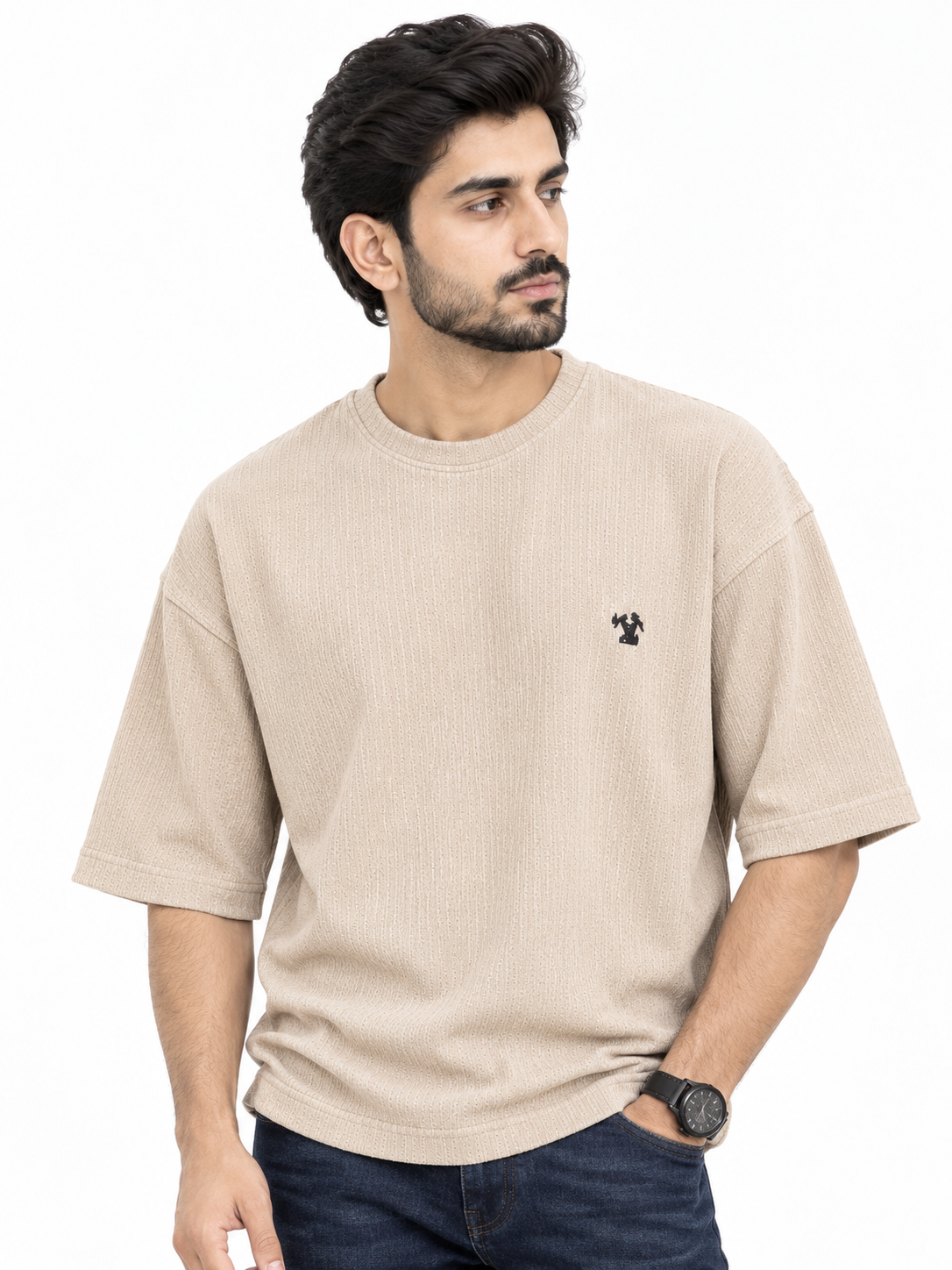 Al Noor Men’s Luxury Imported Drop Shoulder T-Shirt
