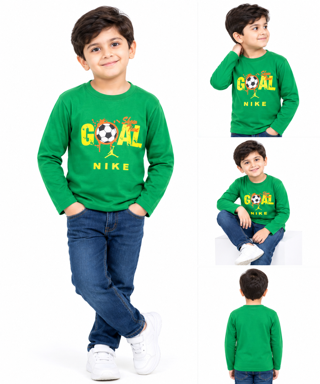 Al Noor Kids’ Trendy Graphic Long Sleeve Tee