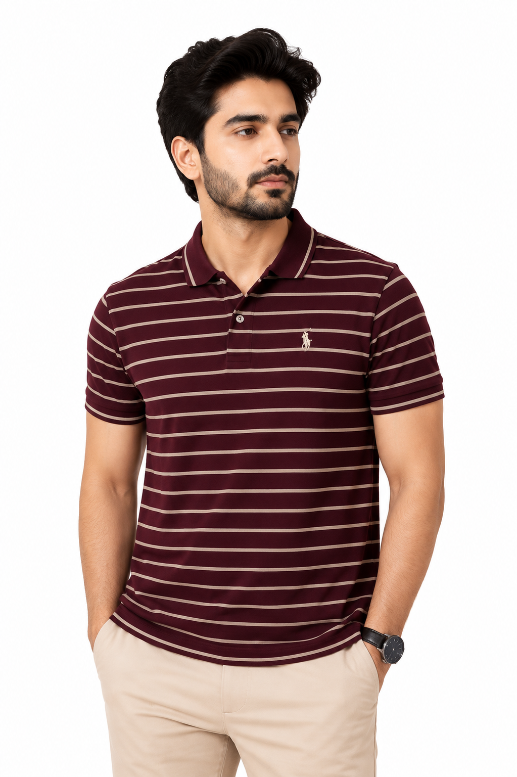 Men’s Signature Yarn-Dyed Cotton Jersey Polos