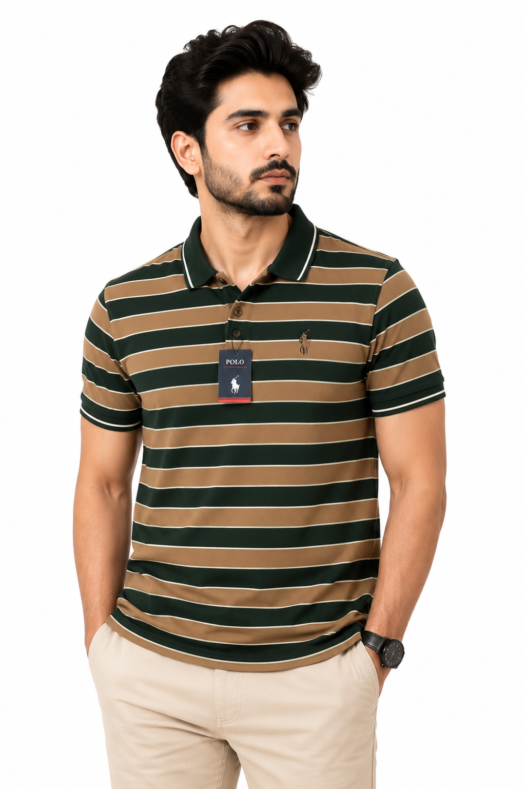 The Comfort Men’s Yarn-Dyed Jersey Polo Shirts