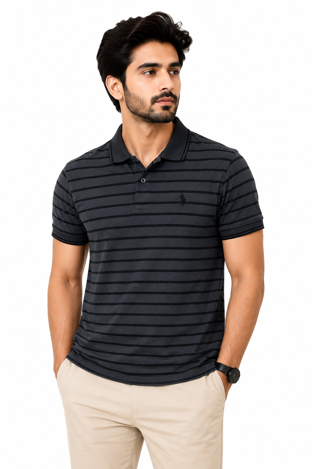 The Comfort Men’s Yarn-Dyed Jersey Polo Shirts