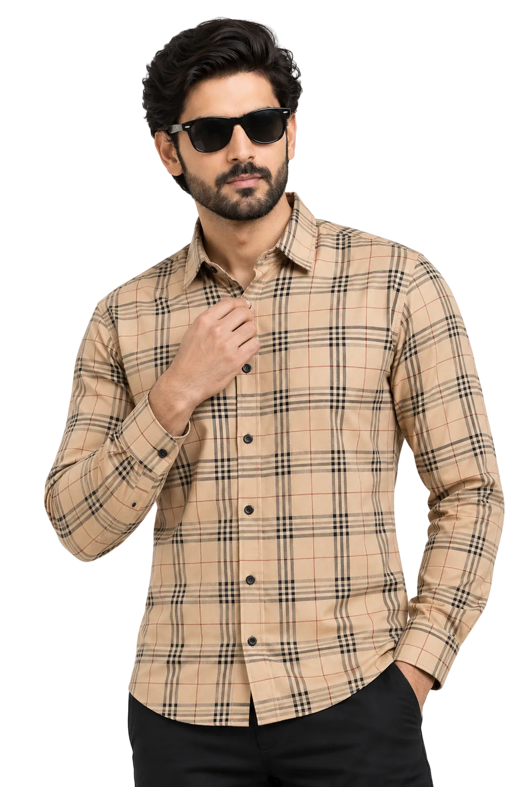 Mens Trendy stylish striped check shirt