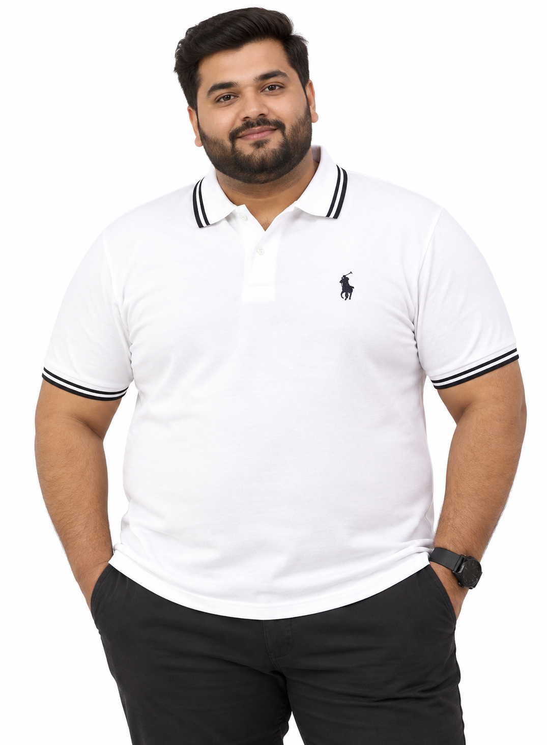 Plus Size (2XL & 3XL) Premium Pique Cotton Polo Shirt