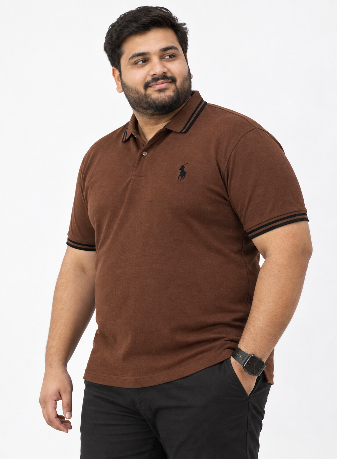 Plus Size (2XL & 3XL) Premium Pique Cotton Polo Shirt