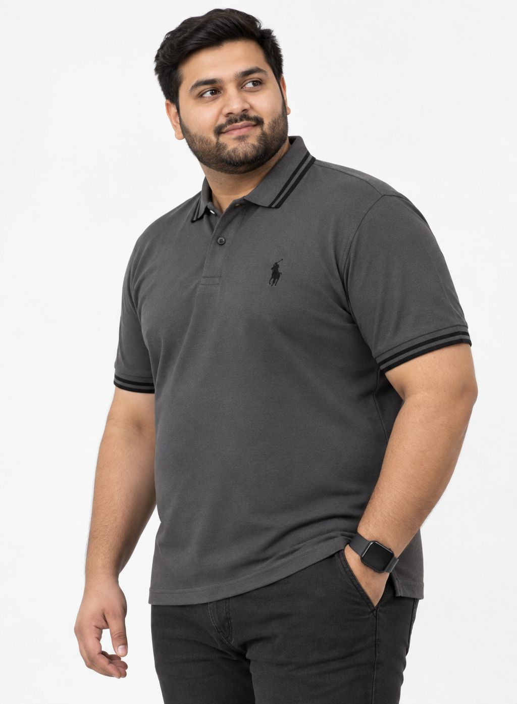Plus Size (2XL & 3XL) Premium Pique Cotton Polo Shirt