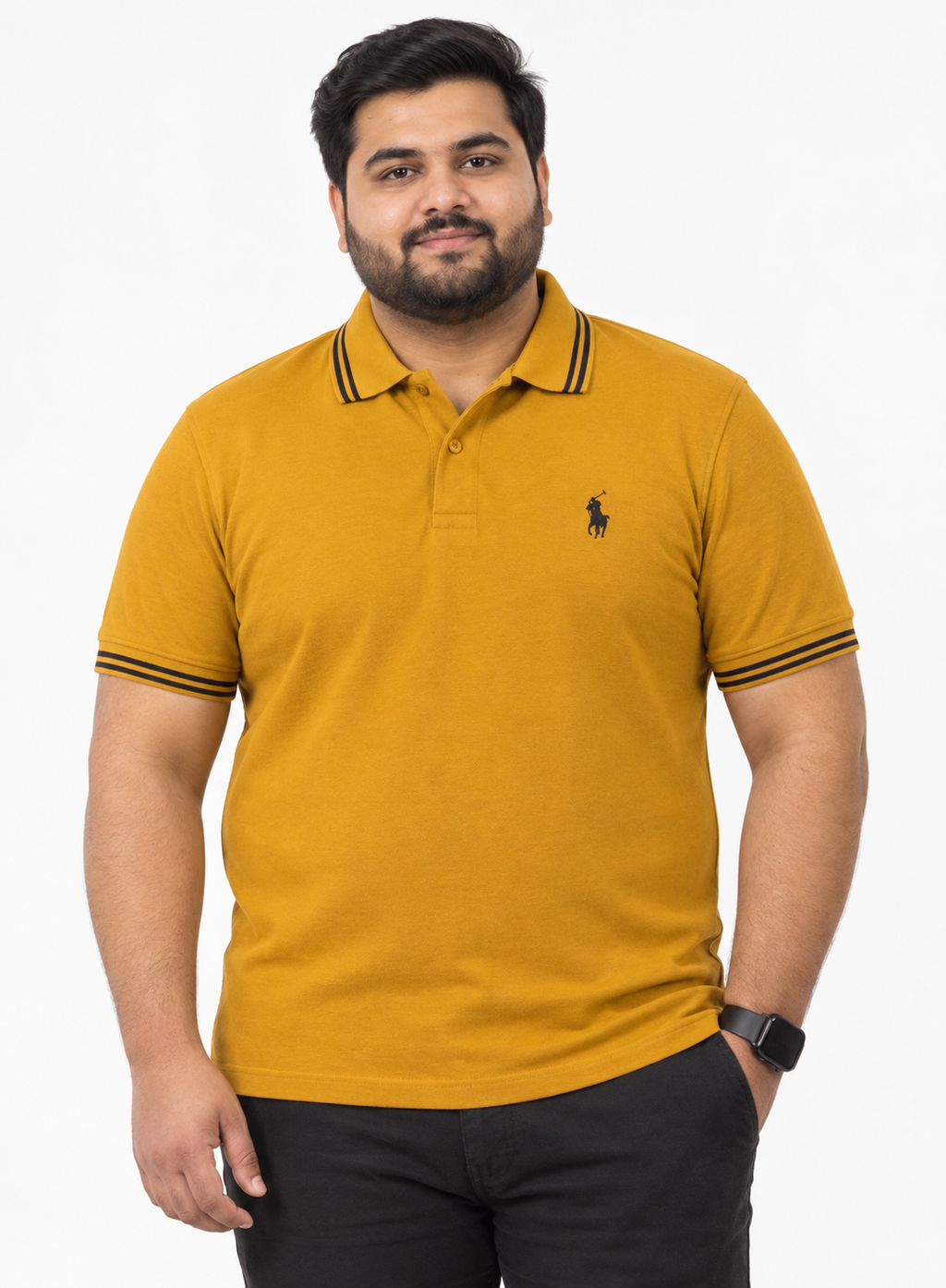 Plus Size (2XL & 3XL) Premium Pique Cotton Polo Shirt