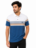 Smart-Casual Men's Polo with Stripe Detailing