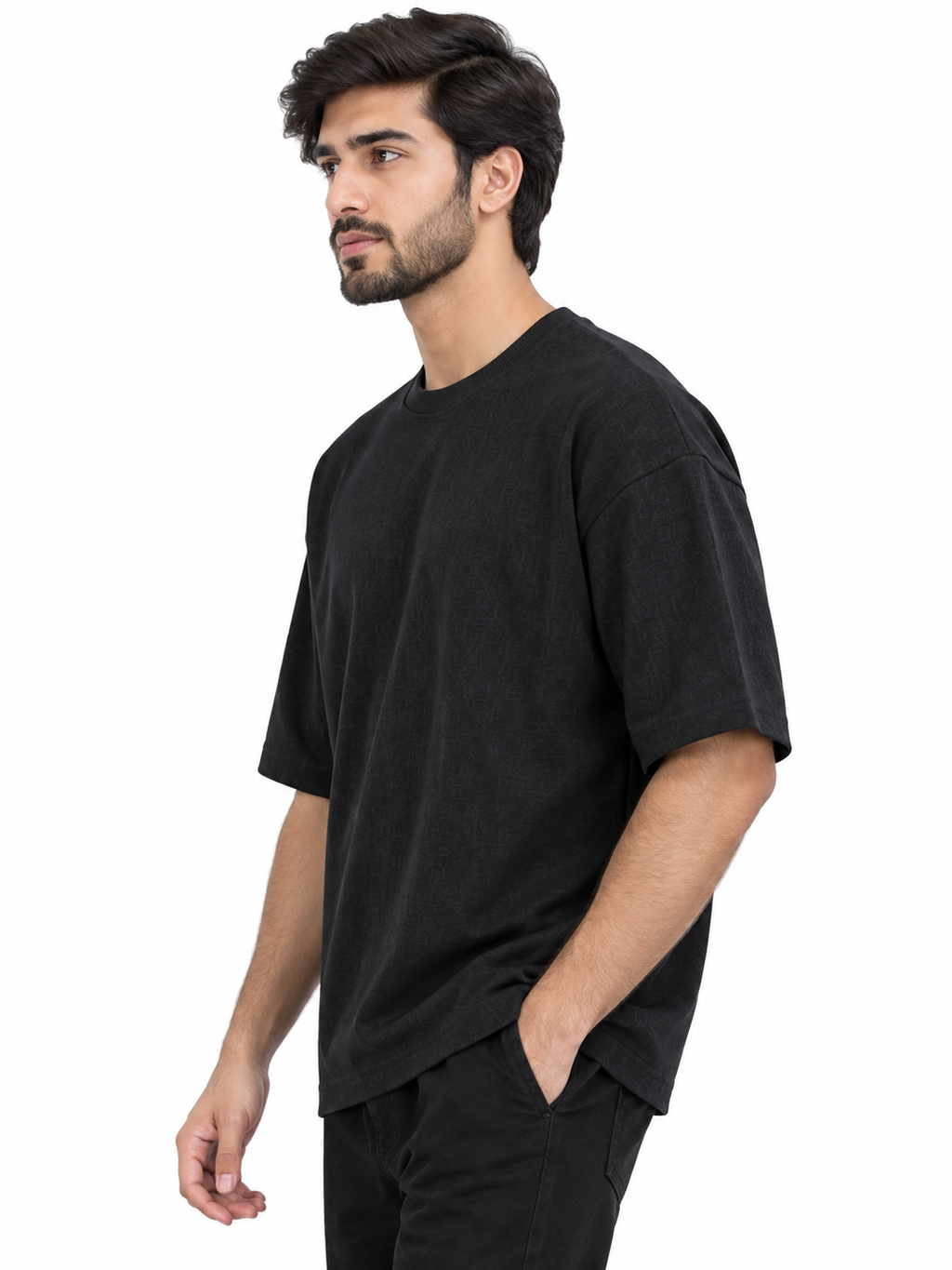 Al Noor Men’s Casual Relaxed Fit Drop Shoulder T-Shirt