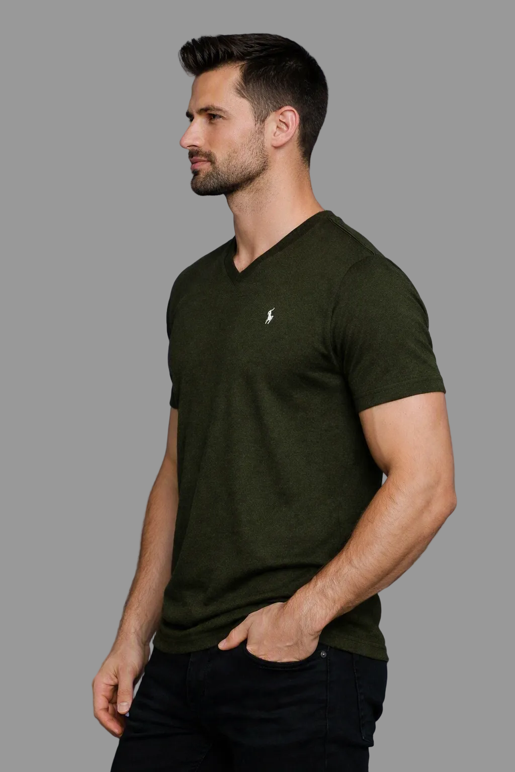 Men Classic Everyday Comfort V‑Neck Tee